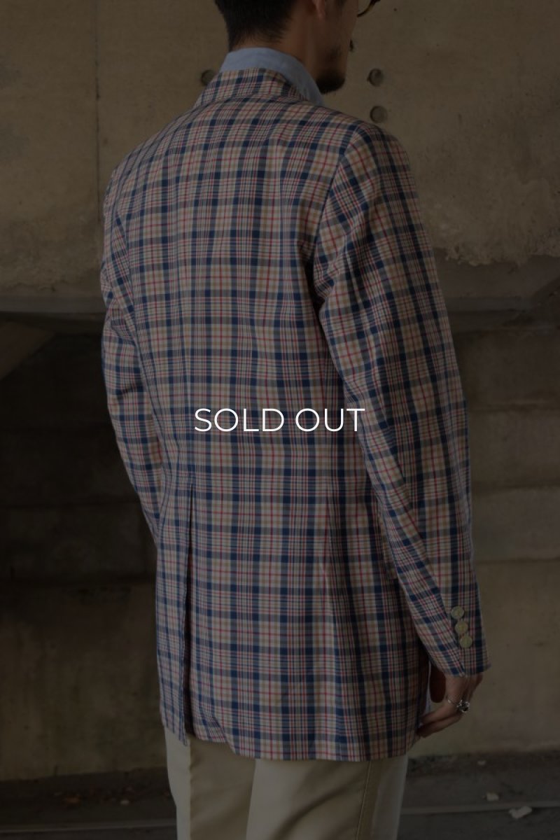 画像3: 70's Garfinckel's madras check tailored jacket (3)