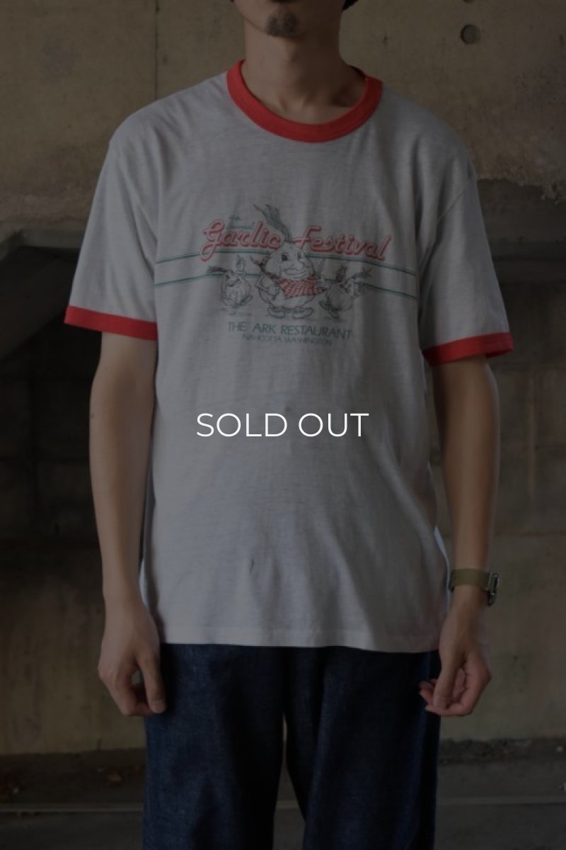 画像1: 80's Hanes S/S ringer tee (1)