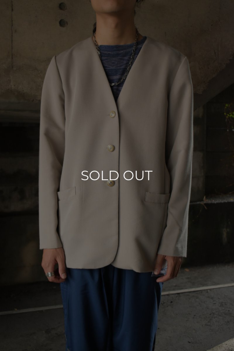 画像1: ALFRED DUNNER no collar easy jacket -made in USA- (1)