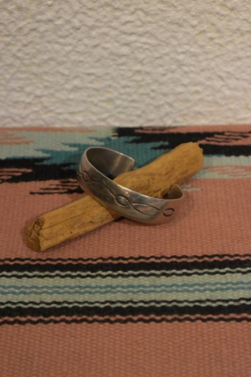 画像1: Indian Jewelry Navajo silver bangle (1)