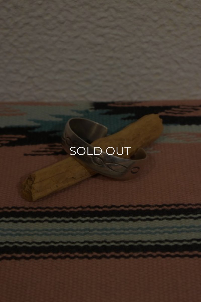 画像1: Indian Jewelry Navajo silver bangle (1)