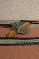 画像1: Indian Jewelry Navajo silver bangle (1)
