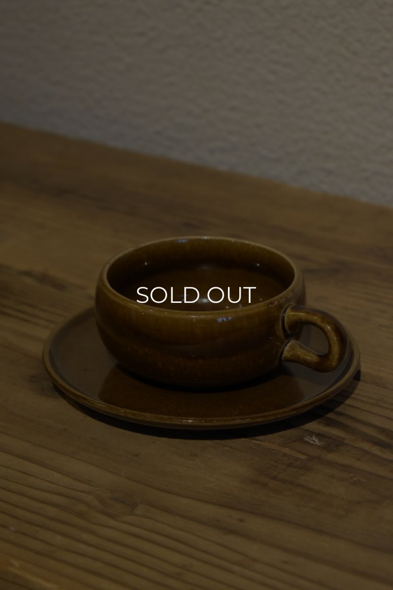 画像1: Russel Wright American Modern cup ＆ saucer (Steubenville) (1)