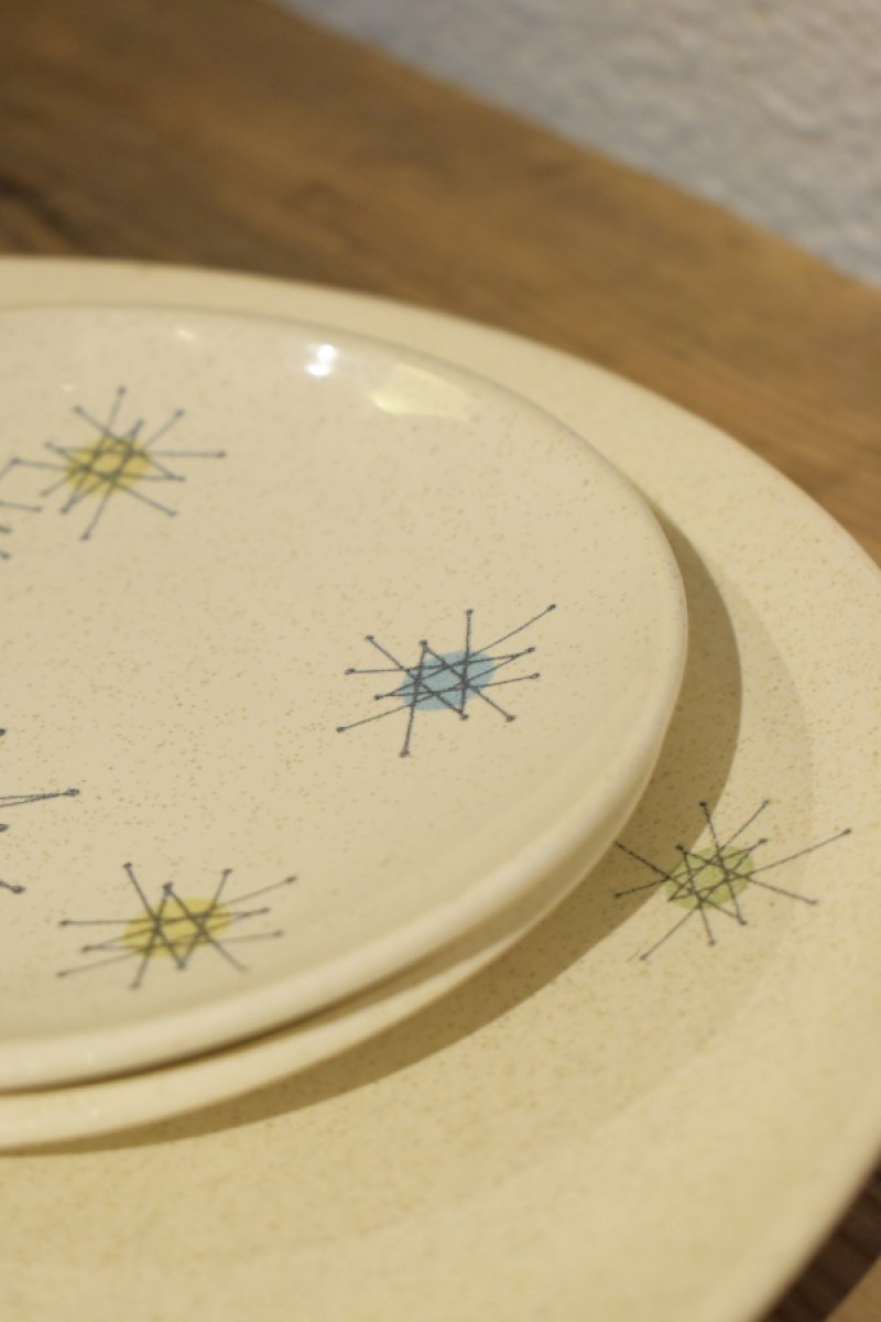画像2: 50's Franciscan Starburst plate set (2)