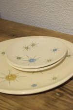 画像1: 50's Franciscan Starburst plate set (1)