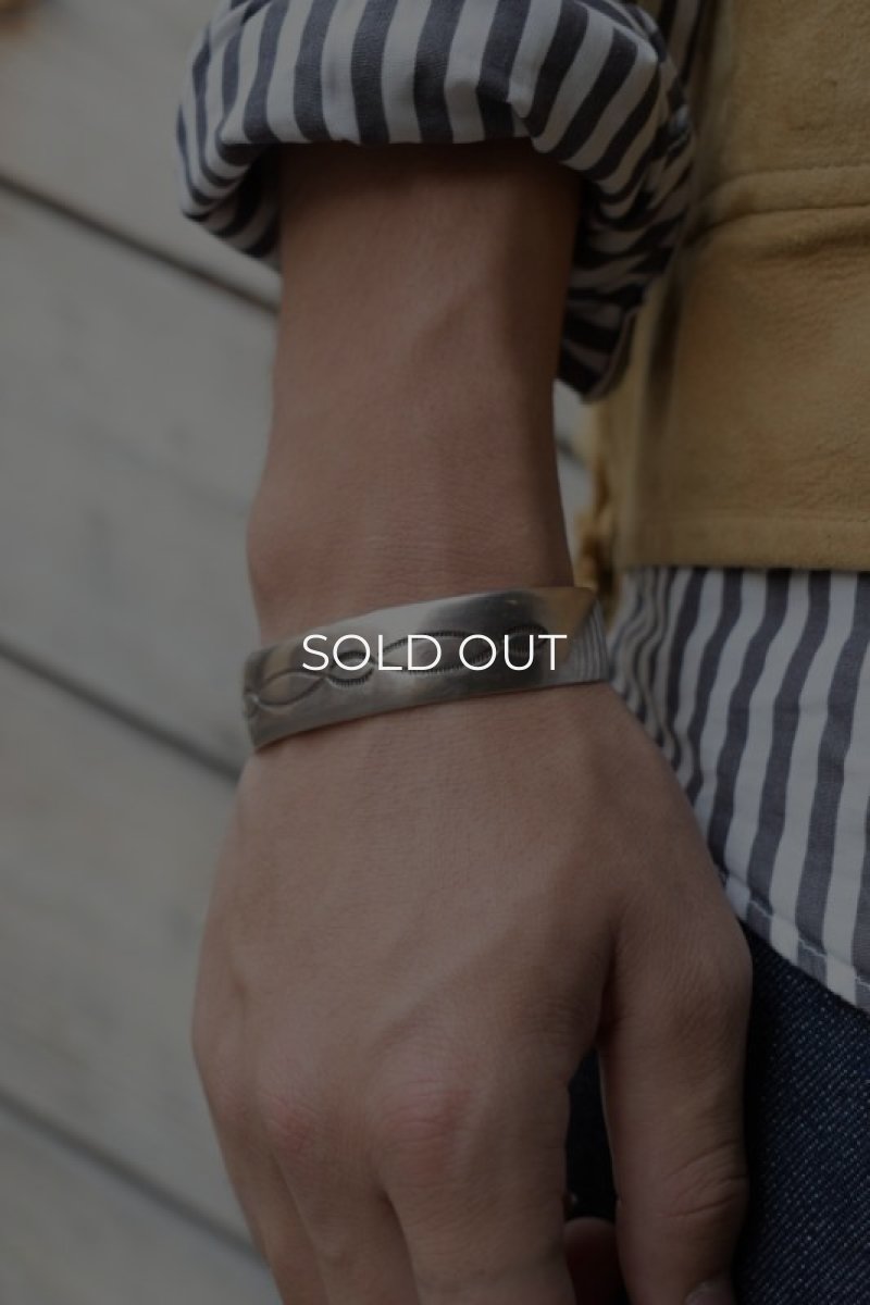 画像7: Indian Jewelry Navajo silver bangle (7)