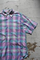 画像6: GITMAN BROS. S/S Madras check shirt -made in USA- (6)