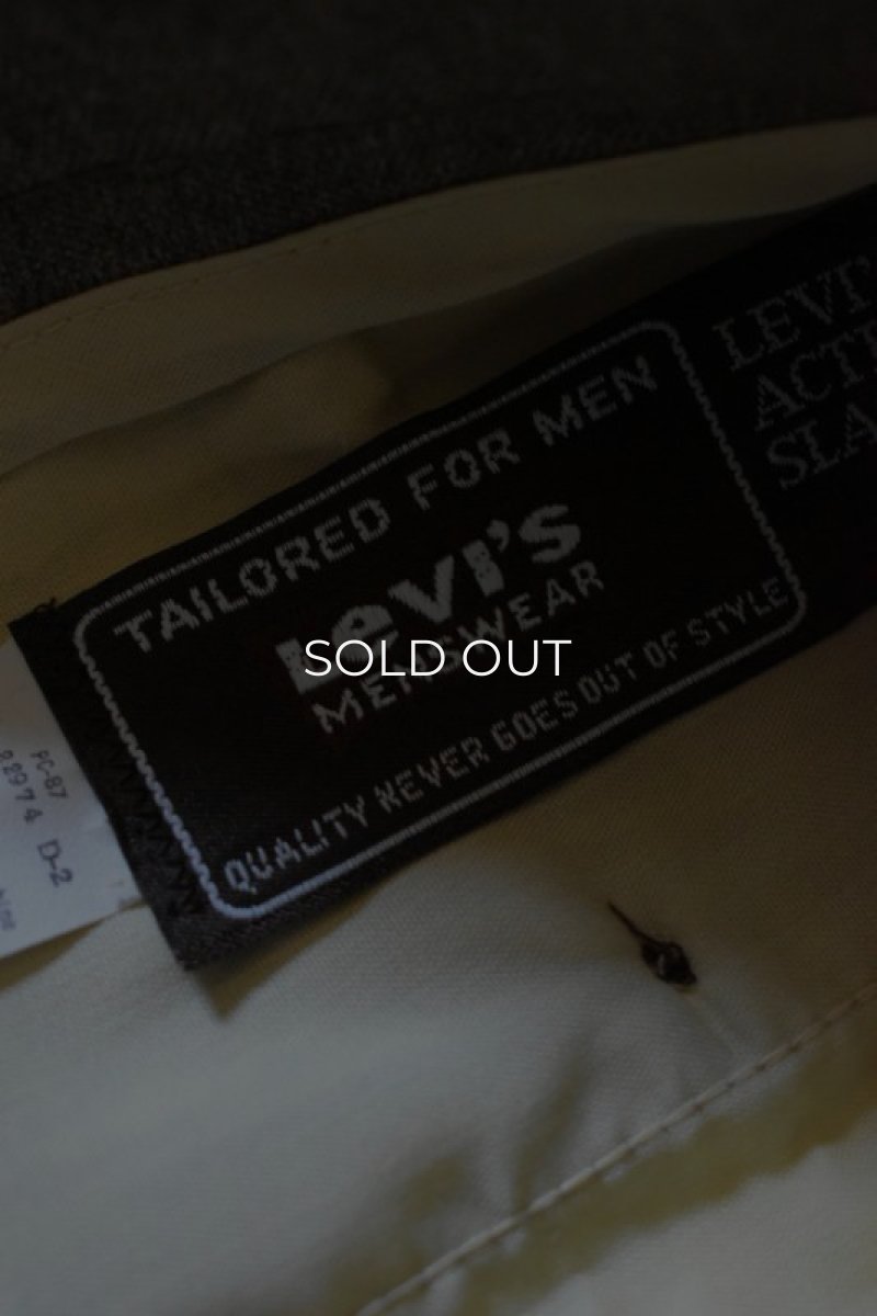 画像10: [NOS] 80's Levi's ACTION SLACKS (10)