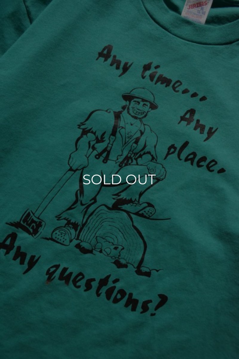 画像9: [NOS] 90's JERZEES S/S print tee -made in USA- (9)