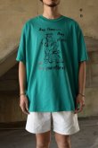 画像1: [NOS] 90's JERZEES S/S print tee -made in USA- (1)