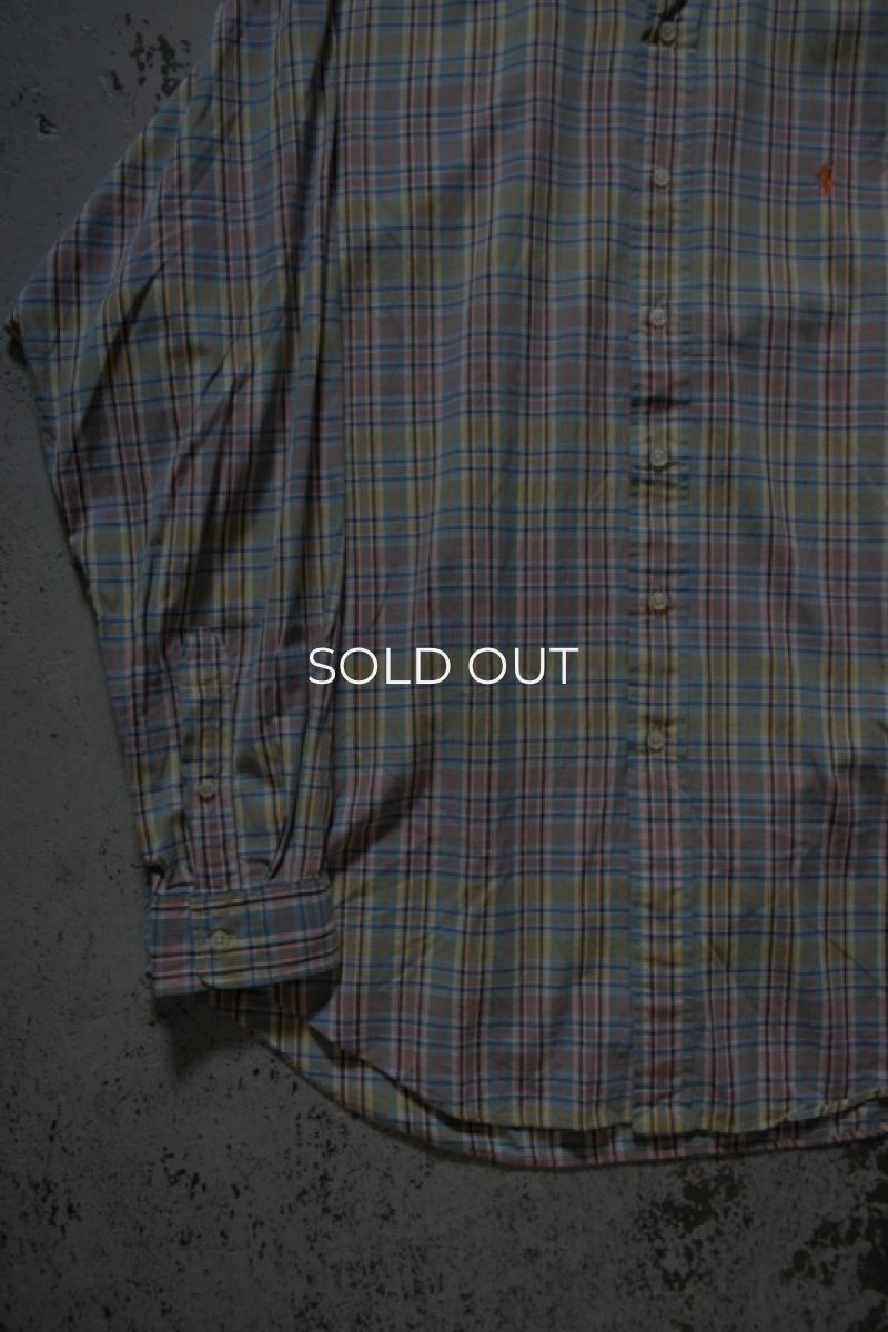 画像7: Ralph Lauren check BD shirt -made in INDIA- (7)