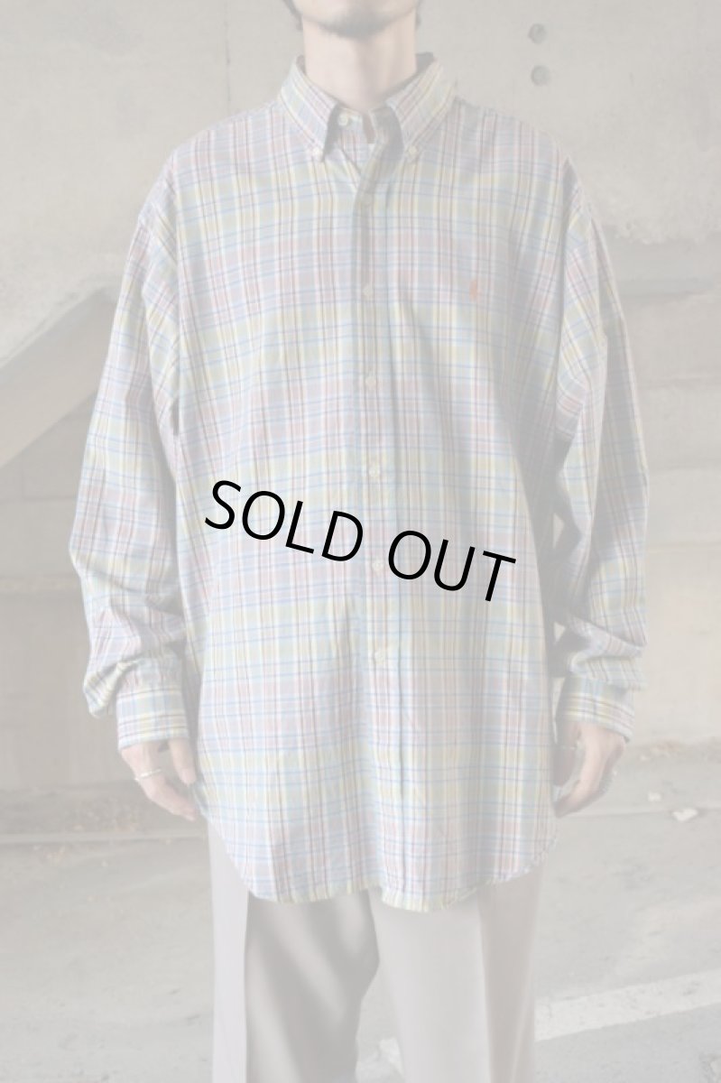 画像1: Ralph Lauren check BD shirt -made in INDIA- (1)