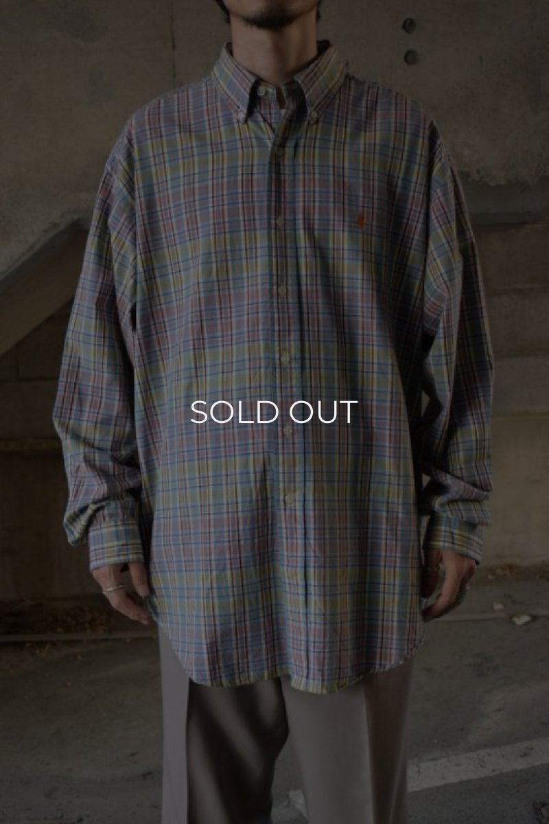 画像1: Ralph Lauren check BD shirt -made in INDIA- (1)