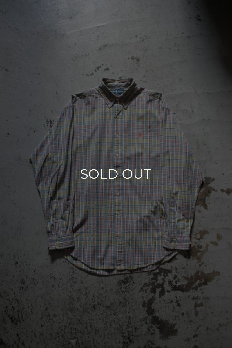 画像5: Ralph Lauren check BD shirt -made in INDIA- (5)