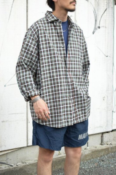 画像1: Ralph Lauren check shirt -made in ITALY-