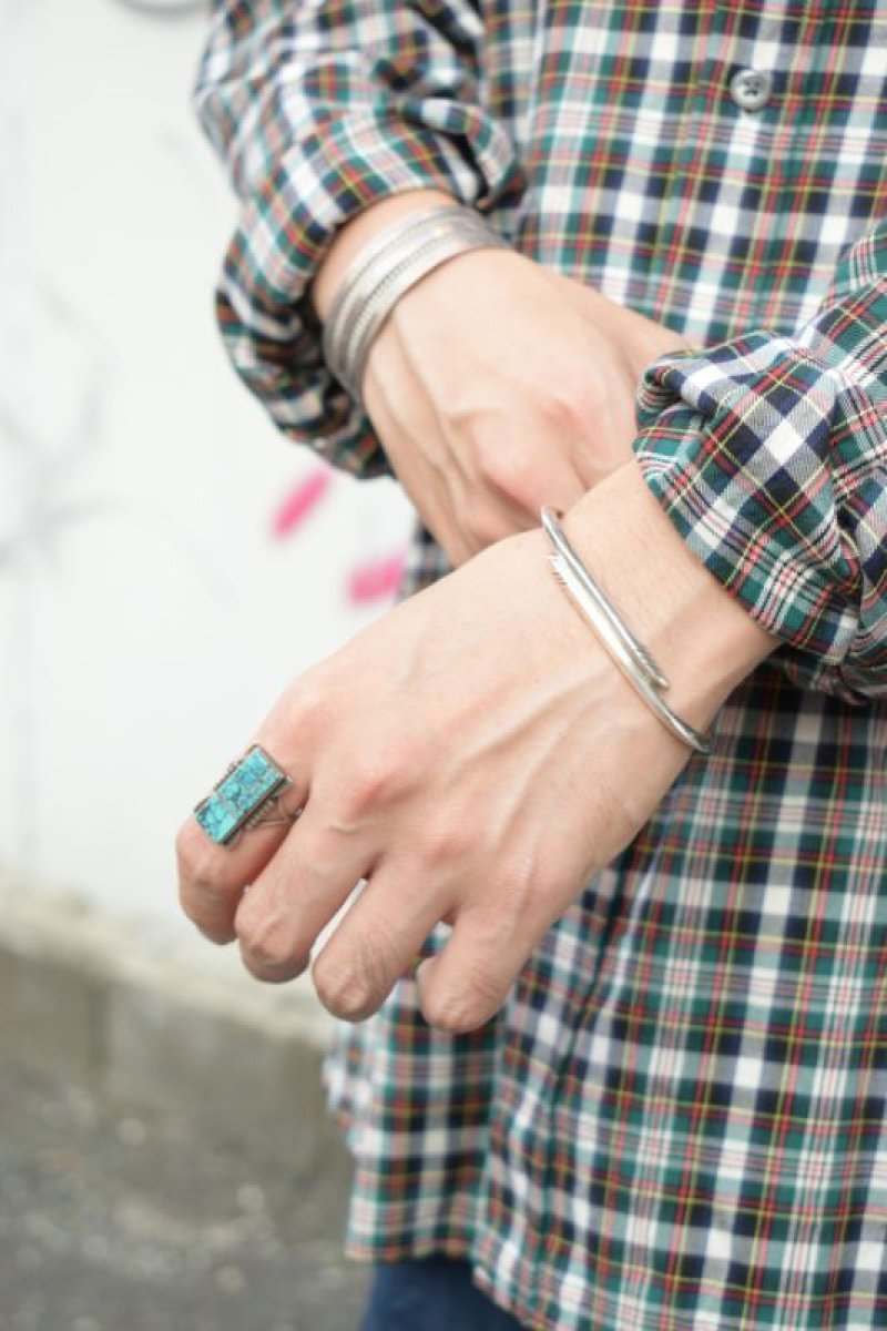 画像1: 〚TEXTURES〛triangle twin bracelet