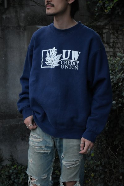 画像1: 90-00's FRUIT OF THE LOOM crew sweat shirt