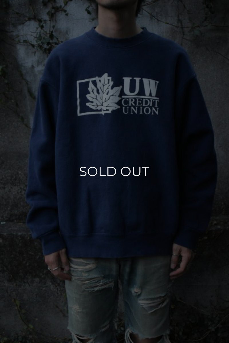 画像1: 90-00's FRUIT OF THE LOOM crew sweat shirt (1)