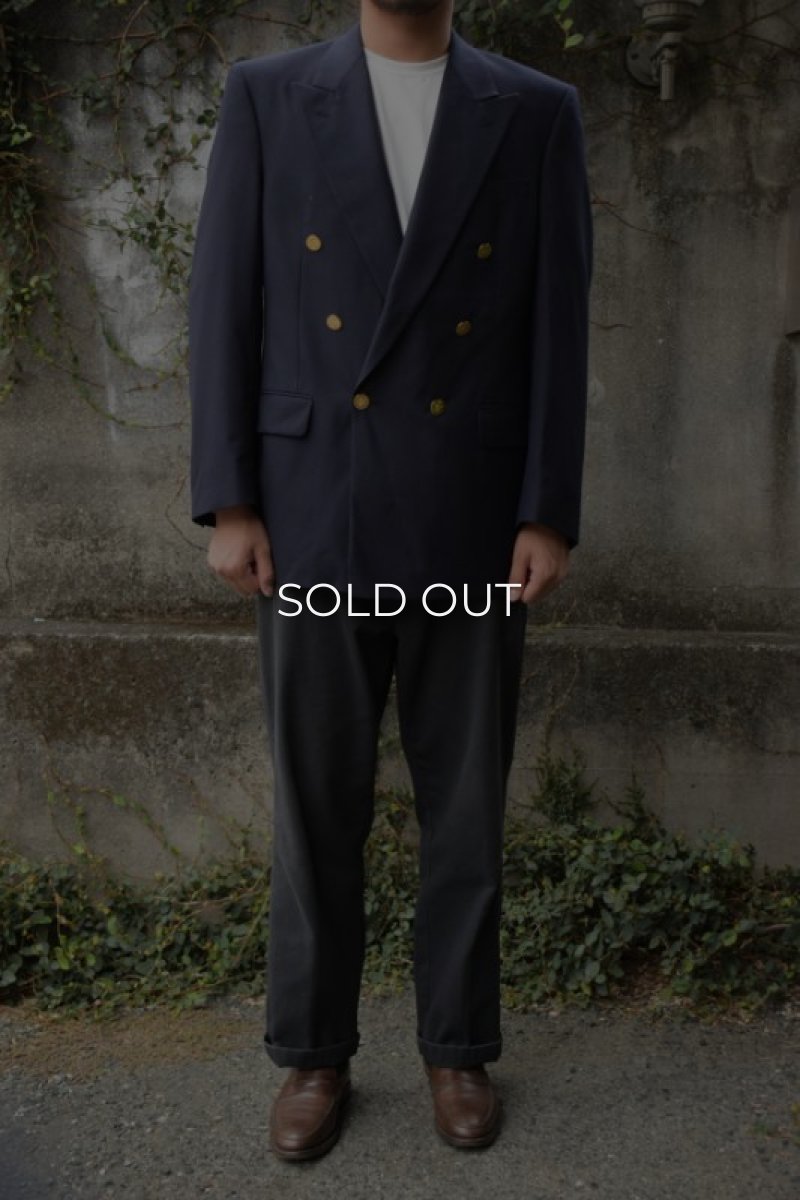 画像4: 80's Burberry double breasted blazer -made in USA- (4)