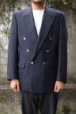 画像1: 80's Burberry double breasted blazer -made in USA- (1)
