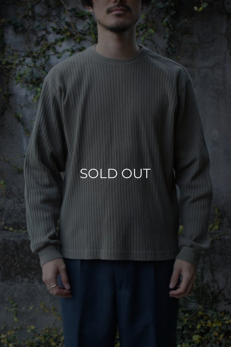 画像1: 90's Eddie Bauer cotton knit tee (1)