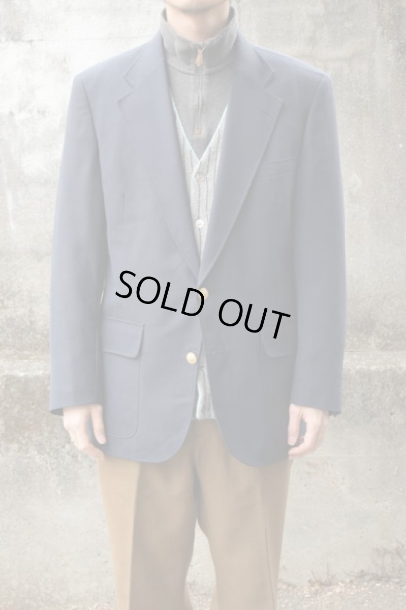 画像1: ADAMS ROW navy blazer -made in USA- (1)