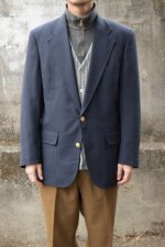画像1: ADAMS ROW navy blazer -made in USA- (1)