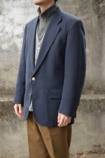 画像2: ADAMS ROW navy blazer -made in USA- (2)