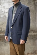 画像2: ADAMS ROW navy blazer -made in USA- (2)