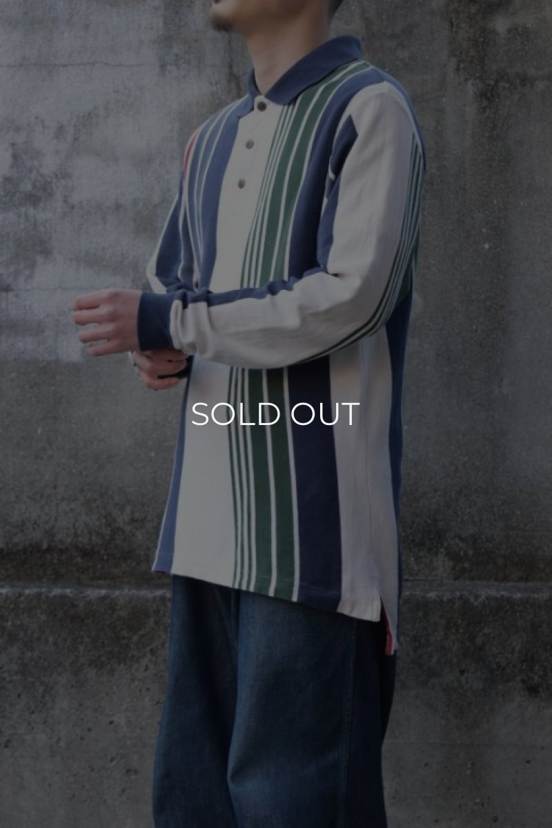 画像2: CHAPS Ralph Lauren L/S stripe polo shirt (2)