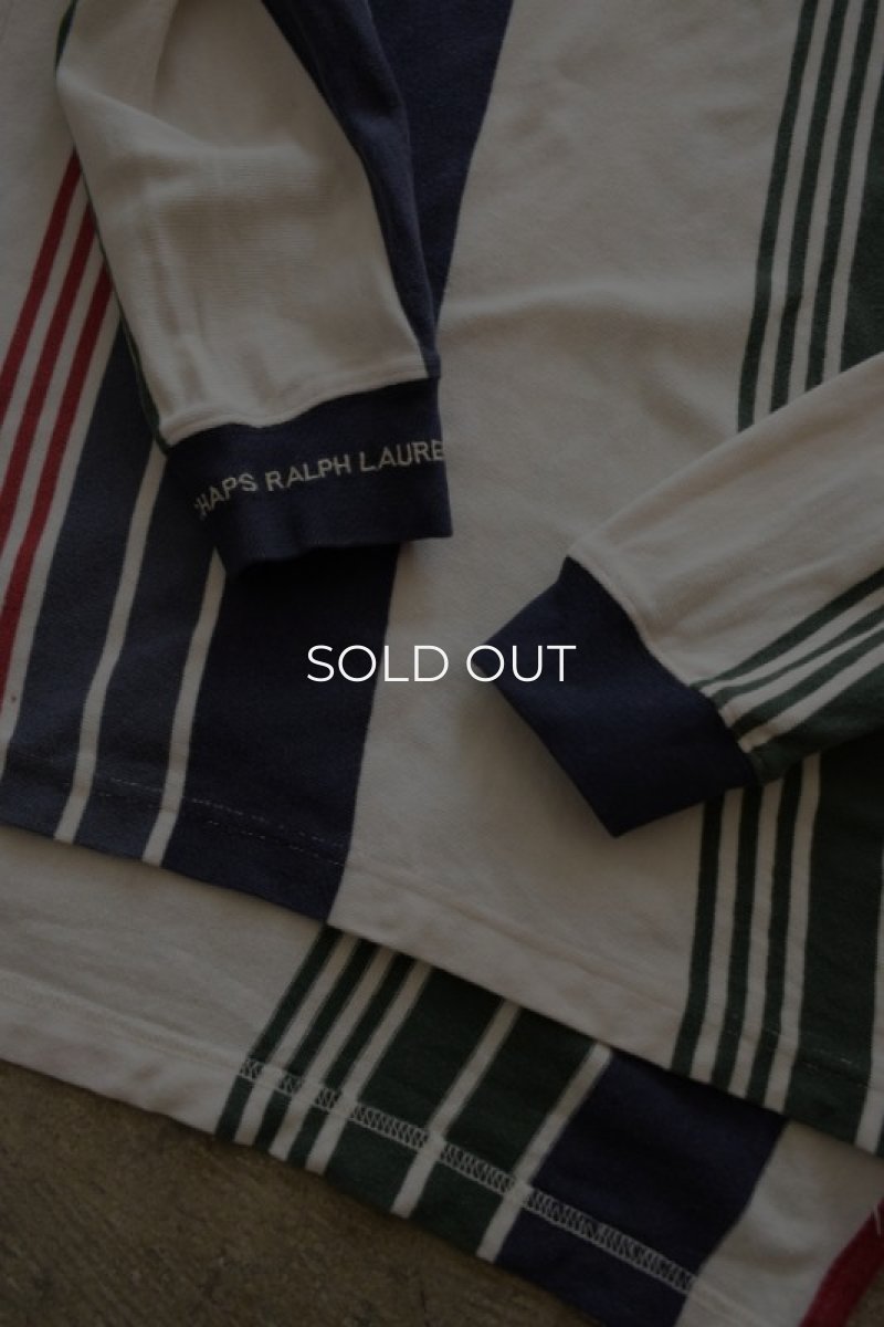 画像12: CHAPS Ralph Lauren L/S stripe polo shirt (12)