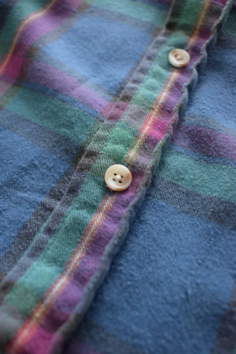 画像12: 80's Woolrich check flannel shirt (12)