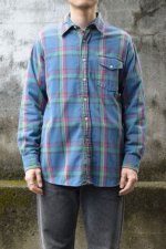 画像1: 80's Woolrich check flannel shirt (1)