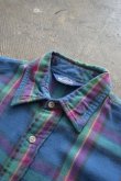 画像8: 80's Woolrich check flannel shirt (8)