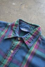 画像8: 80's Woolrich check flannel shirt (8)