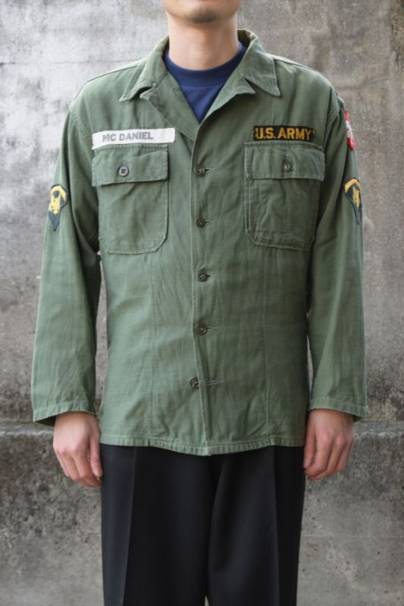 画像1: 60's US ARMY utility shirt (1)