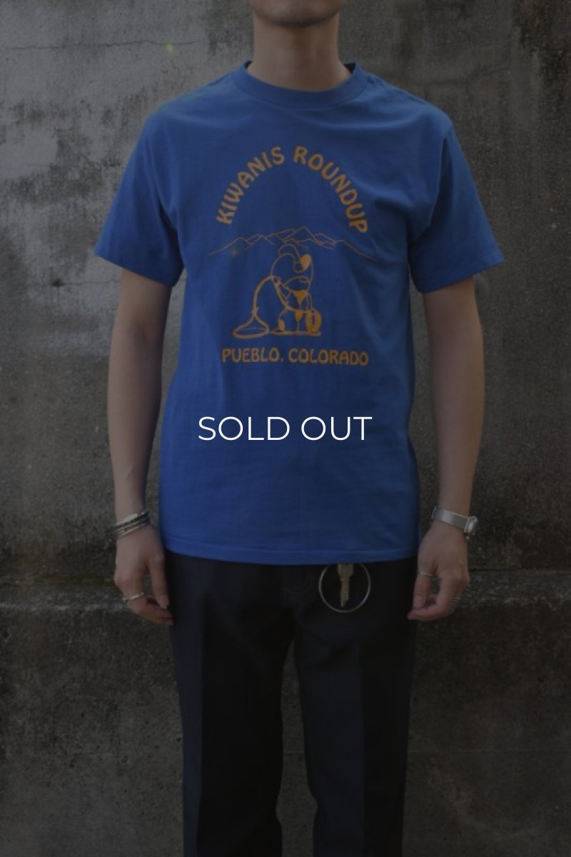 画像1: [NOS] 80's Royal FIRST CLASS S/S print tee -made in USA- (1)