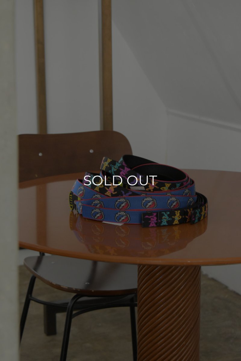 画像1: [NEW] BISON DESIGNS 30mm Elliptagon Buckle Belt "GRATEFUL DEAD" (1)