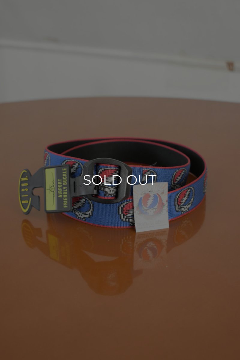 画像4: [NEW] BISON DESIGNS 30mm Elliptagon Buckle Belt "GRATEFUL DEAD" (4)