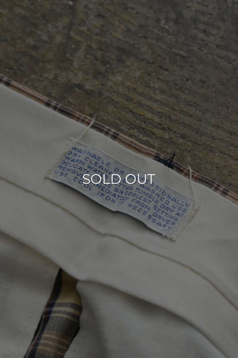 画像14: 70-80's broadcloth check pants (14)