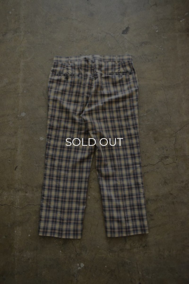 画像16: 70-80's broadcloth check pants (16)