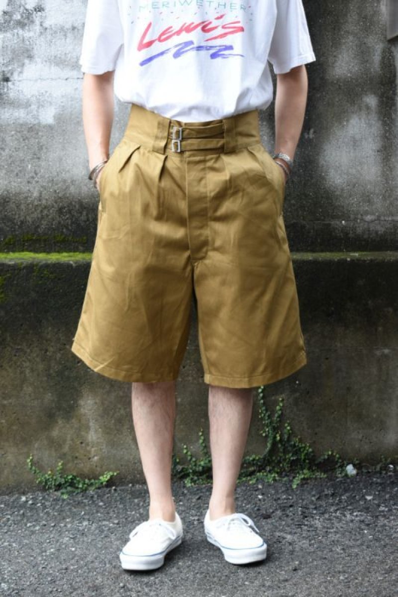 画像1: [DEADSTOCK] 90's ITALIAN ARMY gurkha shorts -cotton twill- (1)
