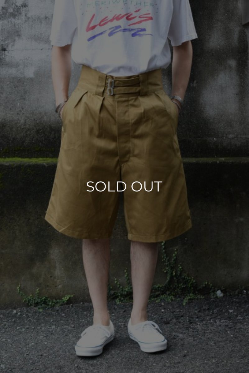 画像1: [DEADSTOCK] 90's ITALIAN ARMY gurkha shorts -cotton twill- (1)
