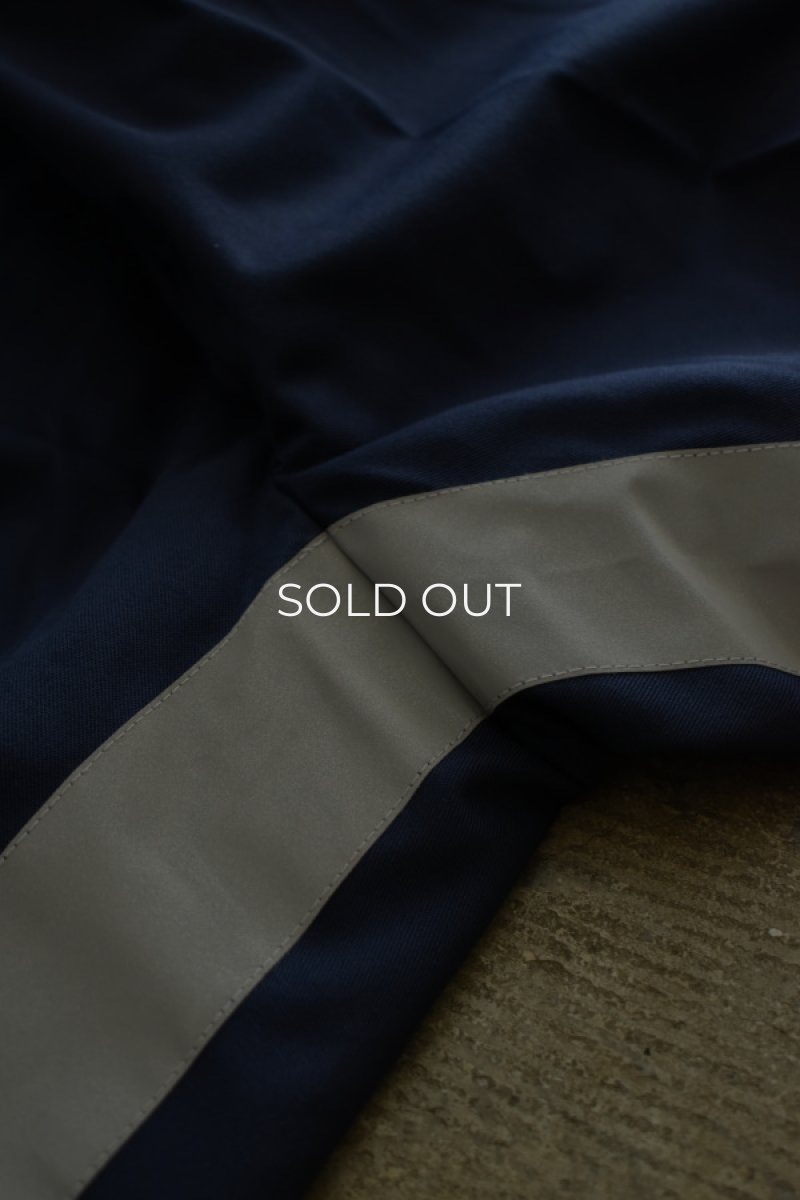 画像26: 〚TEXTURES〛 Inside Stripe Slacks - Navy × Reflector - (26)