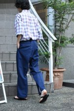 画像8: 〚TEXTURES〛 Inside Stripe Slacks - Navy × Reflector - (8)