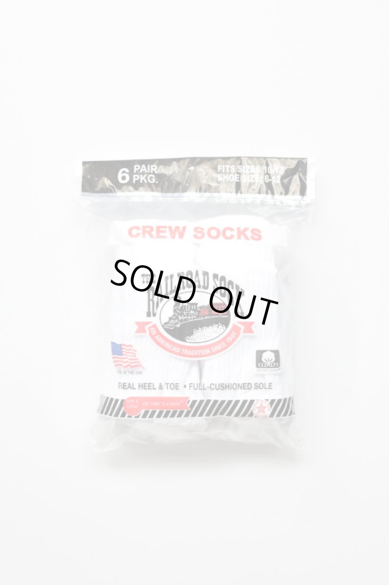 画像1: [NEW] RAILROAD SOCK 6P Crew Socks (1)