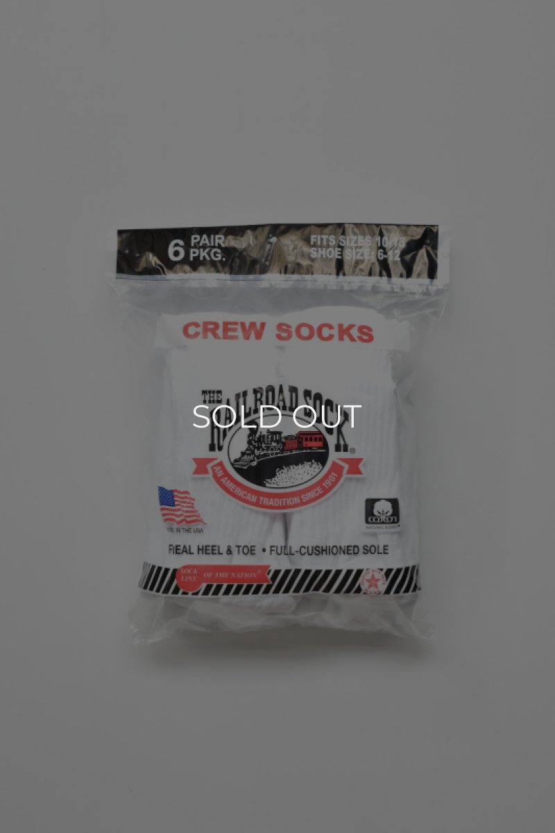 画像1: [NEW] RAILROAD SOCK 6P Crew Socks (1)