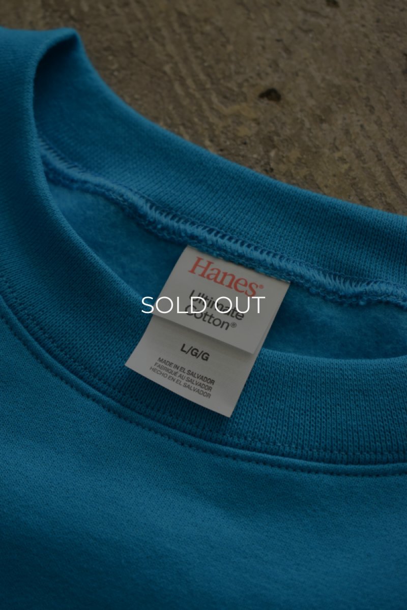 画像9: [NEW] Hanes crew neck sweat shirt -TEAL- (9)