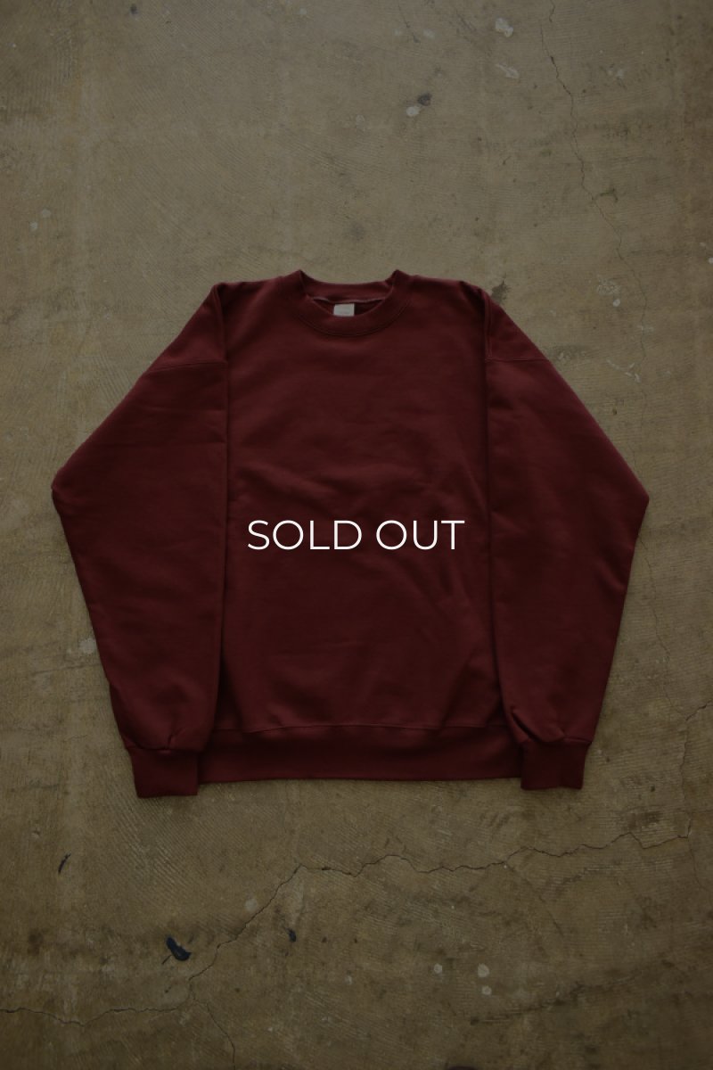 画像5: [NEW] Hanes crew neck sweat shirt -MAROON- (5)