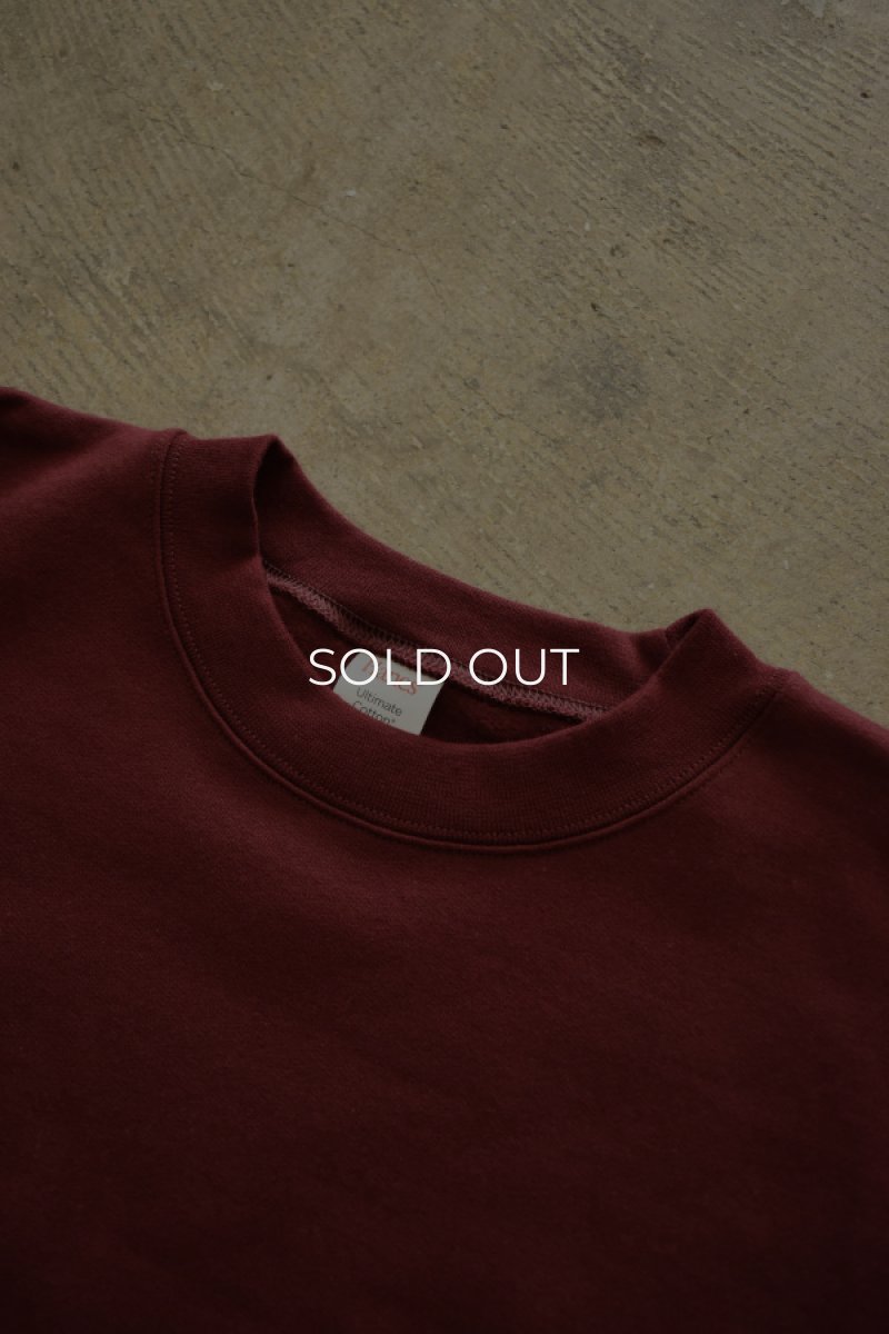 画像8: [NEW] Hanes crew neck sweat shirt -MAROON- (8)